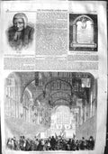Original Old Antique Print 1855 Rev. Routh Flags Boutell Hampton Court Mockler