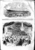 Old Antique Print 1855 Meander Ship Clifton Works Bristol Jullien'S Opera 19th