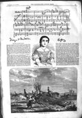 Old Antique Print 1855 Madame Borghi Mamo Paris Italian Opera Fox Hunting 19th