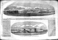 Old Antique Print 1855 View Sebastopol Fort Alexander Prisoner Kouyowloff 19th
