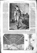 Old Antique Print 1855 Temperance Pavilion Dunse Captain Macleod Shoe Boy 19th