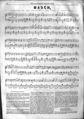 Original Old Antique Print 1855 Sheet Music March Composer Wife Ome Victorian
