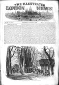 Original Old Antique Print 1855 Inspection East Middlesex Militia Hampstead War