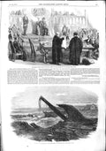 Old Antique Print 1855 Earl Elgin Canada Ship Wreck Charlotte Cape Coast 19th