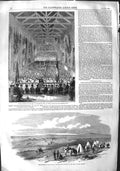 Old Antique Print 1855 French Concert Maison Dieu Dover Lord Raglan War 19th