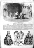 Original Old Antique Print 1855 Scene Delavigne Louis Princess Theatre Fashion