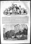Old Antique Print 1855 Mexican Antiquities Pall-Mall Threadneedle-Street 19th