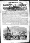 Original Old Antique Print 1855 Curling Match Motreal Ice Sport Canada L 19th