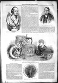 Original Old Antique Print 1855 Samuel BignGurney Windus Bore'S Head Relics