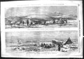 Old Antique Print 1855 Sebastopol War Charles Morris Battery Siege Train 19th