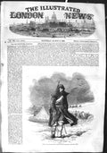 Original Old Antique Print 1855 Sentry Chasseurs D'Afrique Sebastopol War 19th