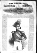 Original Old Antique Print 1855 Portrait Emperor Russia Czar Nicholas Victorian