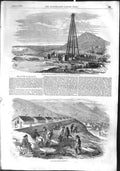 Old Antique Print 1855 Kadikoi Campbell Sebastopol Railway Balaclava War 19th