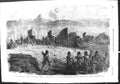 Original Old Antique Print 1855 Siers Trenches War Sebastopol Crowe Victorian