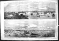 Old Antique Print 1855 St. Petersburg Trinity Bridge Winter Palace Ships 19th