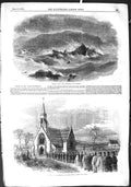 Old Antique Print 1855 Ship Wreck John Bannerman Holyhead Finchley Church 19th