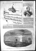 Original Old Antique Print 1855 War Graves Scutari Lieutenant Meynell Firman
