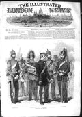 Old Antique Print 1855 Militia War South Middlesex Royal Wilts Artillery 19th