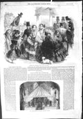 Old Antique Print 1855 Military Ball Edinburgh Fashion Longchamps Paris 19th