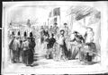 Old Antique Print 1855 Steam-Ship Pelican Emperor Empress Calais France 19th