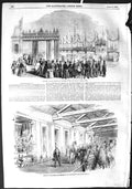 Original Old Antique Print 1855 Emperor Warden Hotel Dover Bricklayers 19th