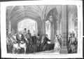 Old Antique Print 1855 Reception Emperor French Entrance Windsor Castle 19th