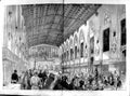 Antique Print *3193 1855 Grand State Banquet George'S Hall Windsor Castle