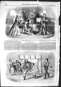Original Old Antique Print 1855 Haymarket Theatre Mother Goose Fairy Tales 19th