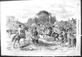 Original Old Antique Print 1855 Queen Buck Hounds Salt Hill Hunting Horses Dogs