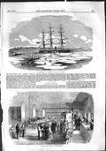 Old Antique Print 1855 Baltic Fleet Ship Wingo Bay Soyer Hospital Kitchen 19th