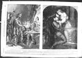 Original Old Antique Print 1855 Abdication Mary Queen Scots Romeo Juliet Art