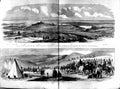 Original Old Antique Print 1855 Sebastopol War Mamelon Malakoff Crimean Karani