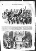 Original Old Antique Print 1855 War Constatinople Sultan Ramazan Mosque Tophana