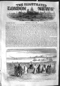 Original Old Antique Print 1855 Consecration Burial Ground Scutari Gibraltar