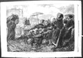 Original Old Antique Print 1855 Gavarni Paris Dames De La Halle Women Market