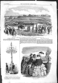 Original Old Antique Print 1855 Burmese Medals War Staffordshire Paris Fashion