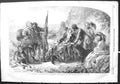 Original Old Antique Print 1855 Solomon Sea Cliffs Family Day Out Scene 19th