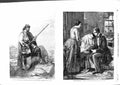 Original Old Antique Print 1855 Montenegro Outpost Man School Teacher Rankeley