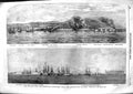 Original Old Antique Print 1855 Taganrog Ships Recruit Cronstadt Merlin For 19th