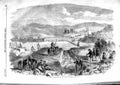Original Old Antique Print 1855 Scene Tchernaya Crimea War Siers Horses 19th