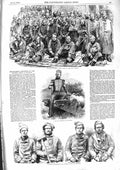 Original Old Antique Print 1855 Injured Siers Fort Pitt Chatham Courtenay War