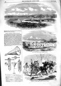 Old Antique Print 1855 Grave Christie Balaclava Kamiesch Bay Exmouth Ship 19th