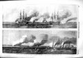 Old Antique Print 1855 Exmouth Blenheim War Ships Fort Narva Pincher Snap 19th