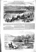 Original Old Antique Print 1855 Woronzow Road Crimea Vorutza Turkish Ba 19th