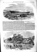 Old Antique Print 1855 Launch Ship Araxes Bristol Field-Day Rifle Torquay 19th