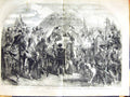 Original Old Antique Print 1855 Meeting Henry Viii Francis I Ardres Fiel 19th