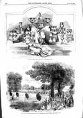 Old Antique Print 1855 Royal Thames Regatta Prize Worcestershire Archery 19th