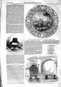 Old Antique Print 1855 Sevres Plate Battle Marengo Tomb Napoleon Louvre 19th