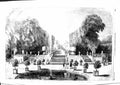 Old Antique Print 1855 Palace St. Cloud Residence Majesty Queen Orangery 19th