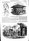 Old Antique Print 1855 Fountain Sultan Valide Scutari Lady Redcliffe War 19th